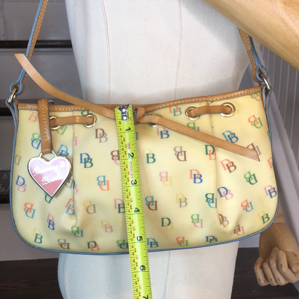 DOONEY BOURKE Rainbow Monogram Coated Canvas with Rainbow Zipper Mini Bag - Picture 9 of 15